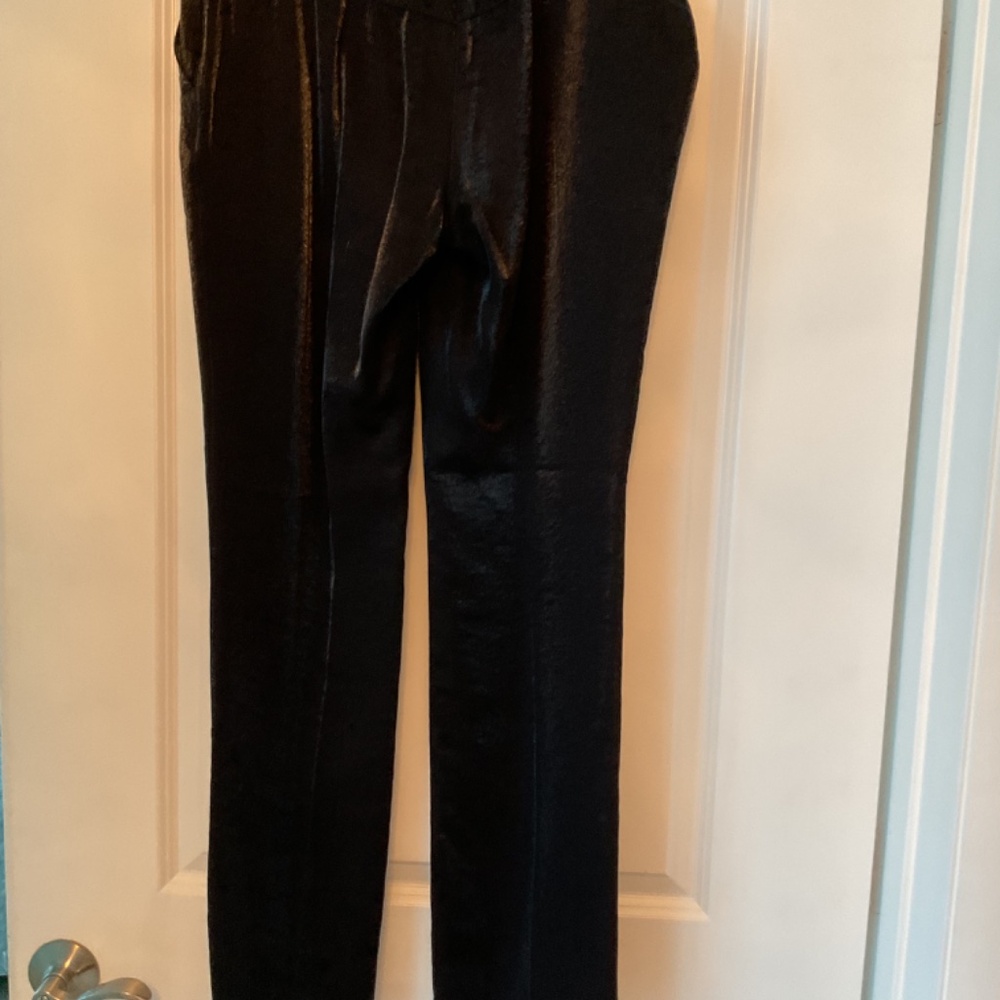 MOTIVI Black Pants size 10 Shiny Rayon/Wool blend - Picture 5 of 15